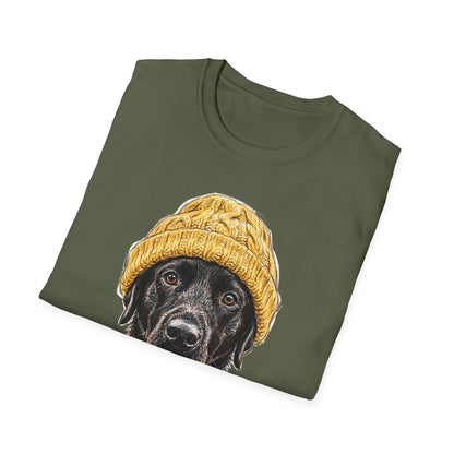 Black Labrador Beanie Tee