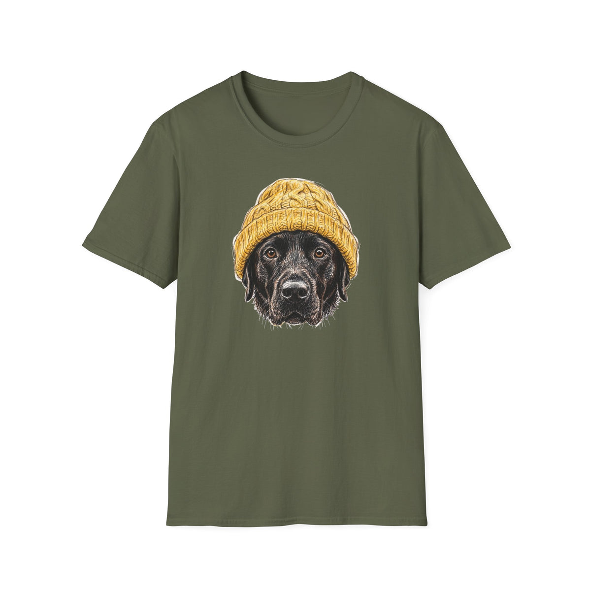 Black Labrador Beanie Tee