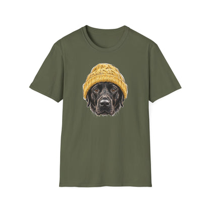 Black Labrador Beanie Tee