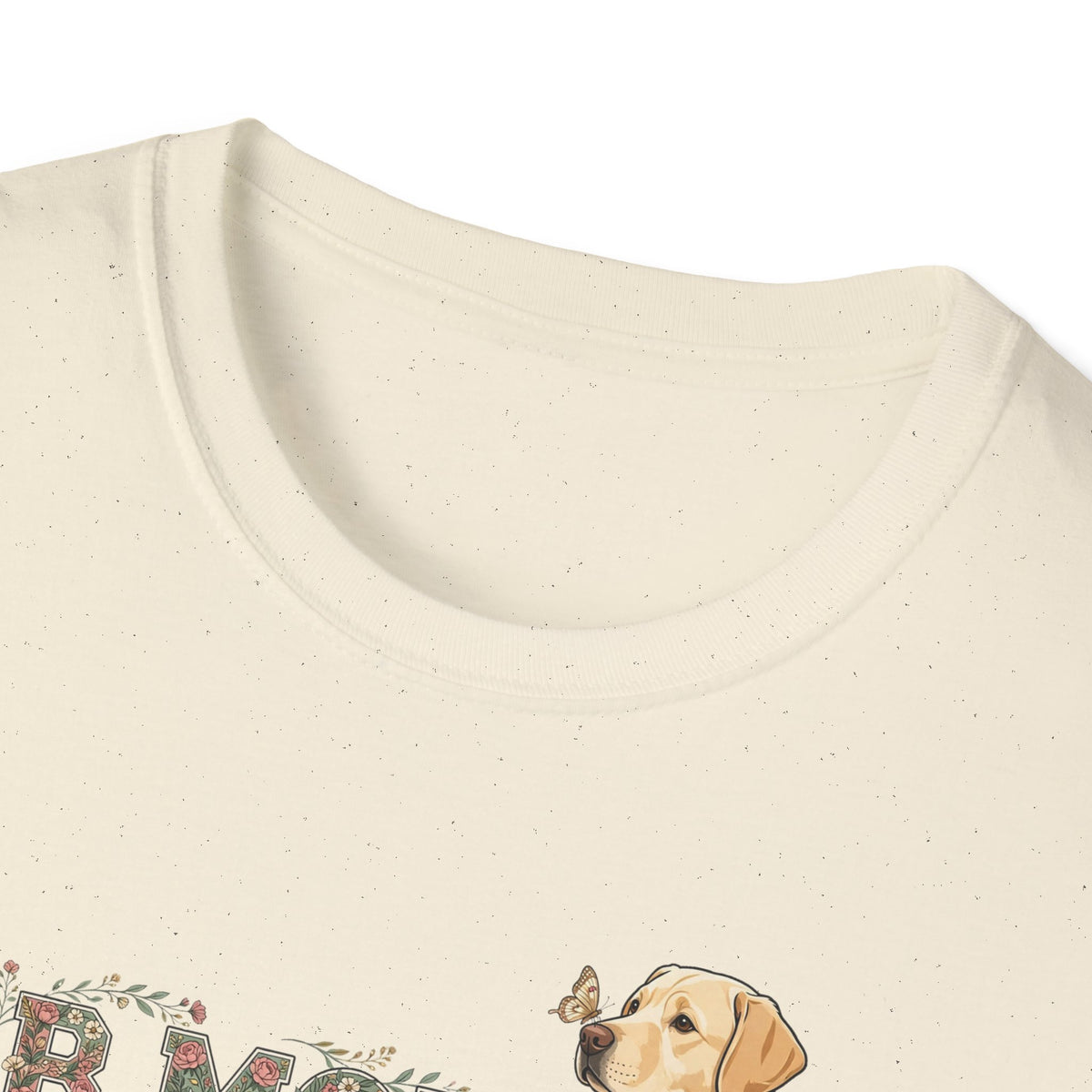 Floral Varsity Lab Mom Tee