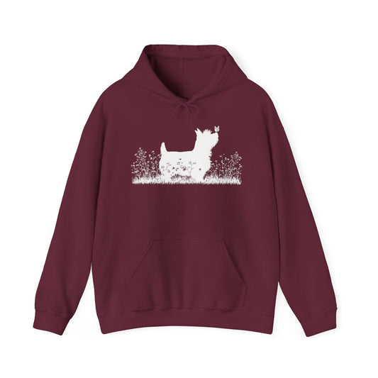 New! Yorkie Silhouette Hoodie
