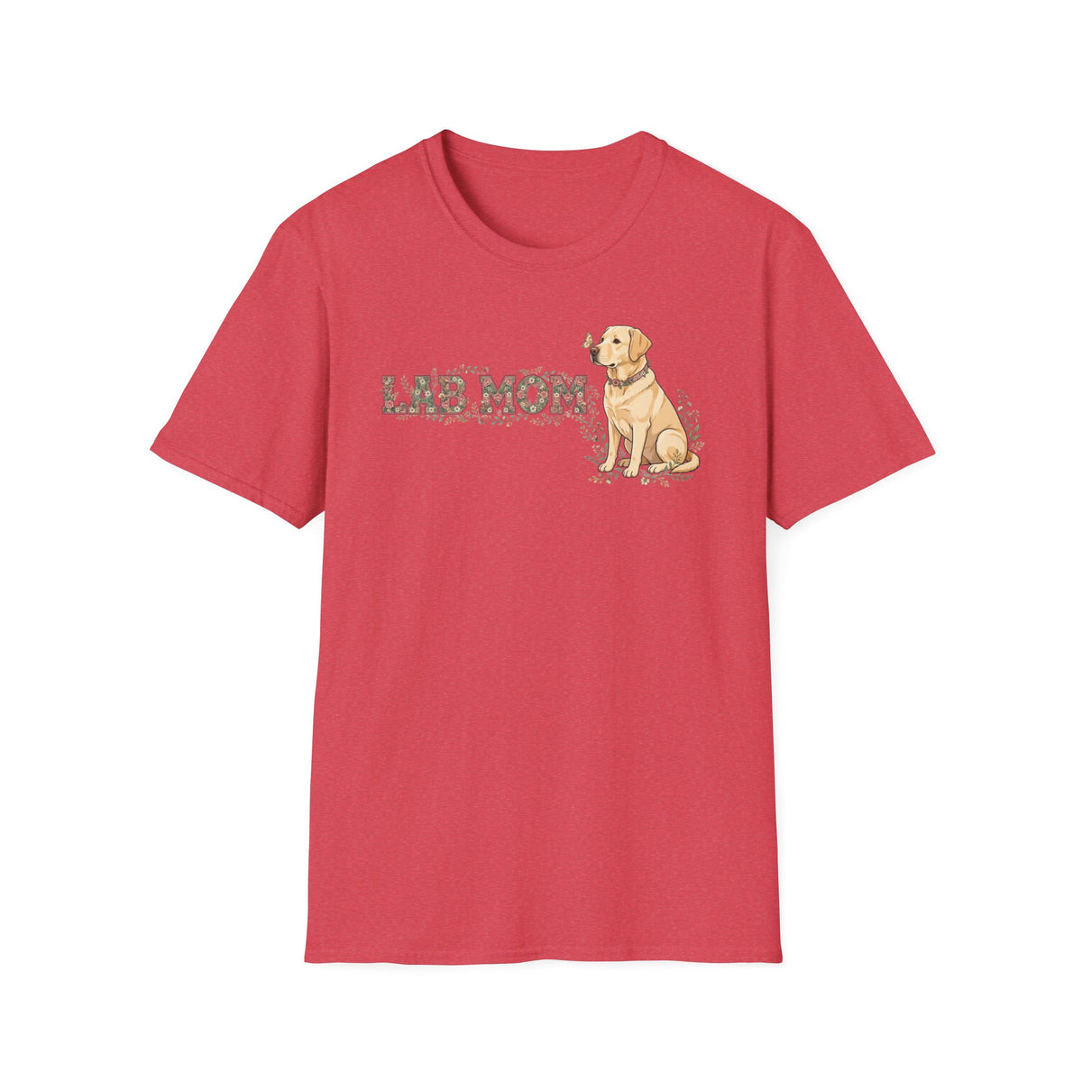 Floral Varsity Lab Mom Tee