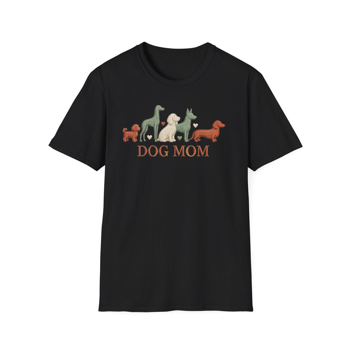 Stitched Dog Mom Tee