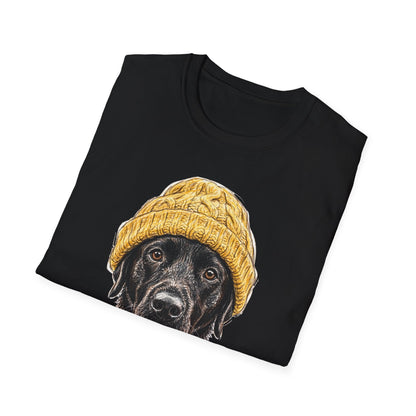 Black Labrador Beanie Tee
