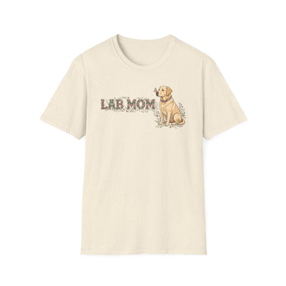 Floral Varsity Lab Mom Tee