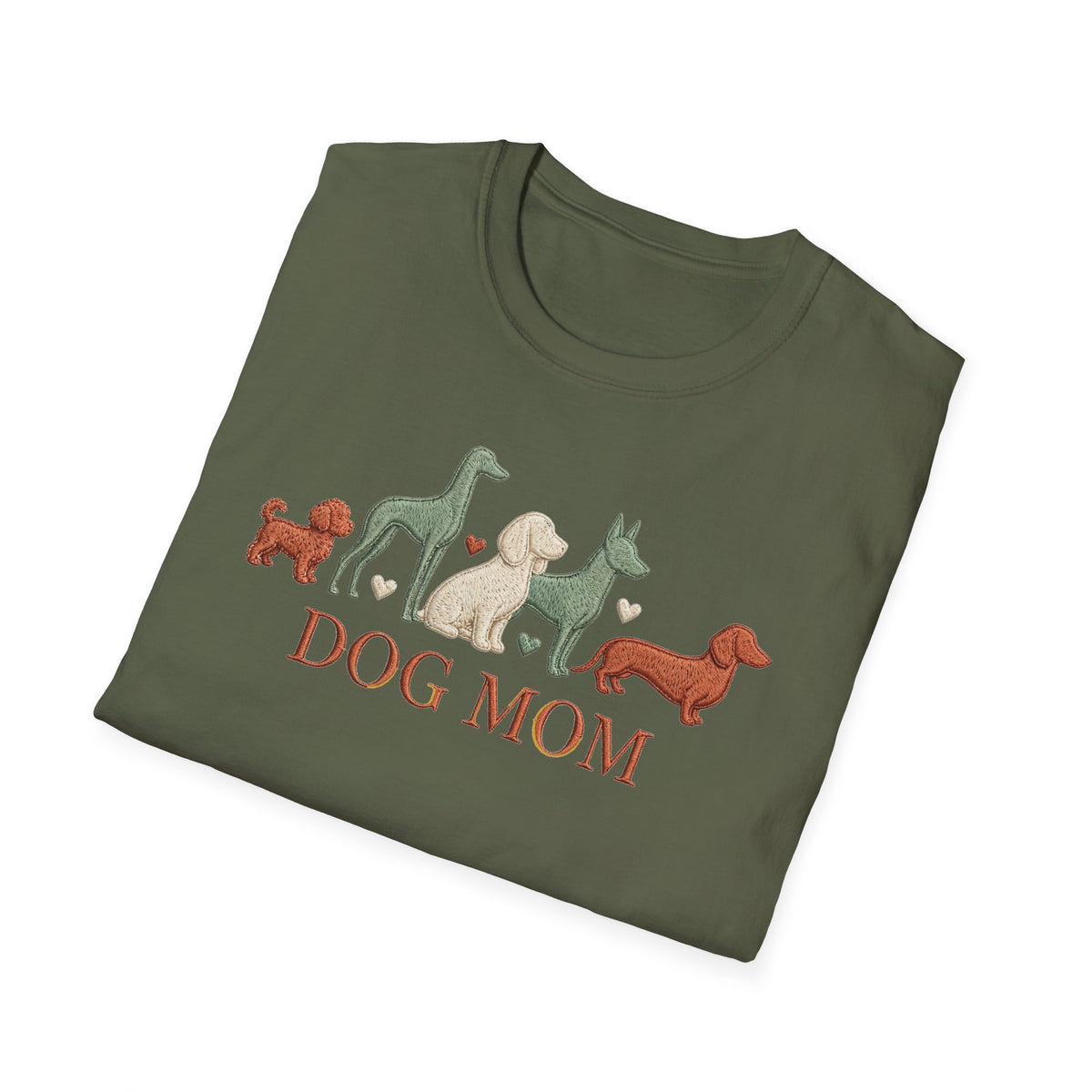Stitched Dog Mom Tee