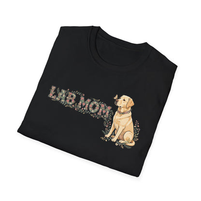 Floral Varsity Lab Mom Tee
