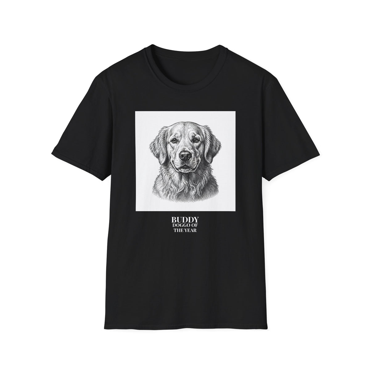 Custom Doggo of the Year Personalized Pet Portrait Tee (Personalizable)