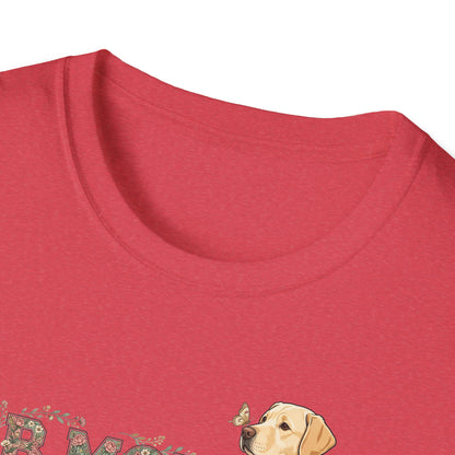 Floral Varsity Lab Mom Tee