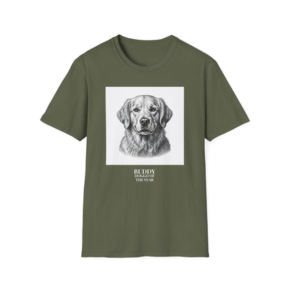 Custom Doggo of the Year Personalized Pet Portrait Tee (Personalizable)