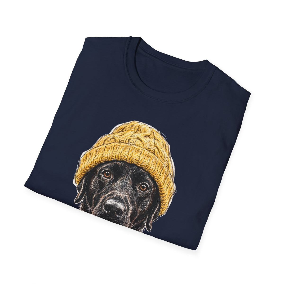 Black Labrador Beanie Tee