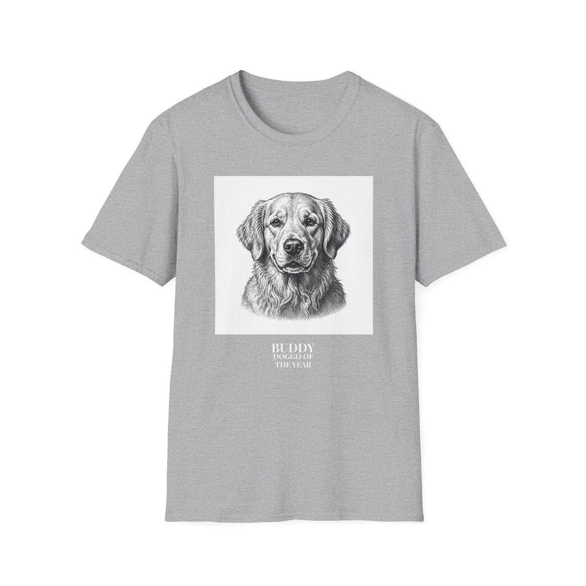 Custom Doggo of the Year Personalized Pet Portrait Tee (Personalizable)