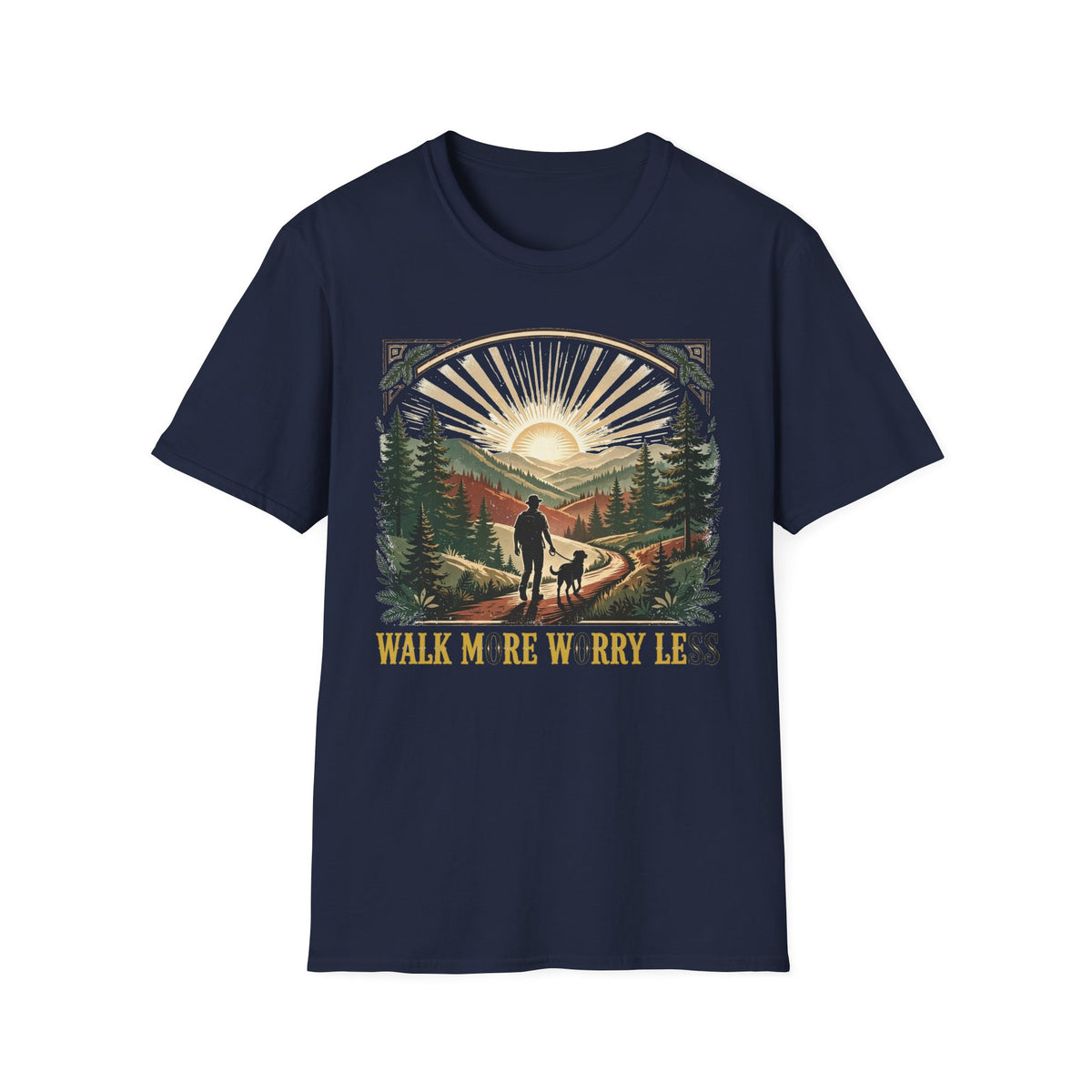 Walk More Worry Less Tee