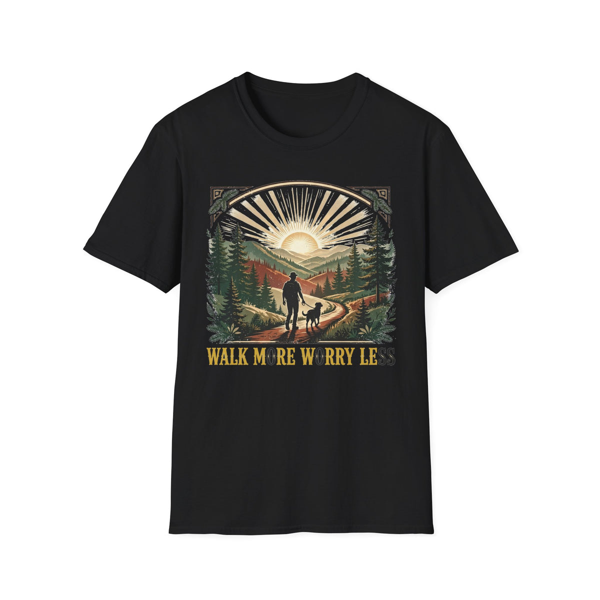 Walk More Worry Less Tee