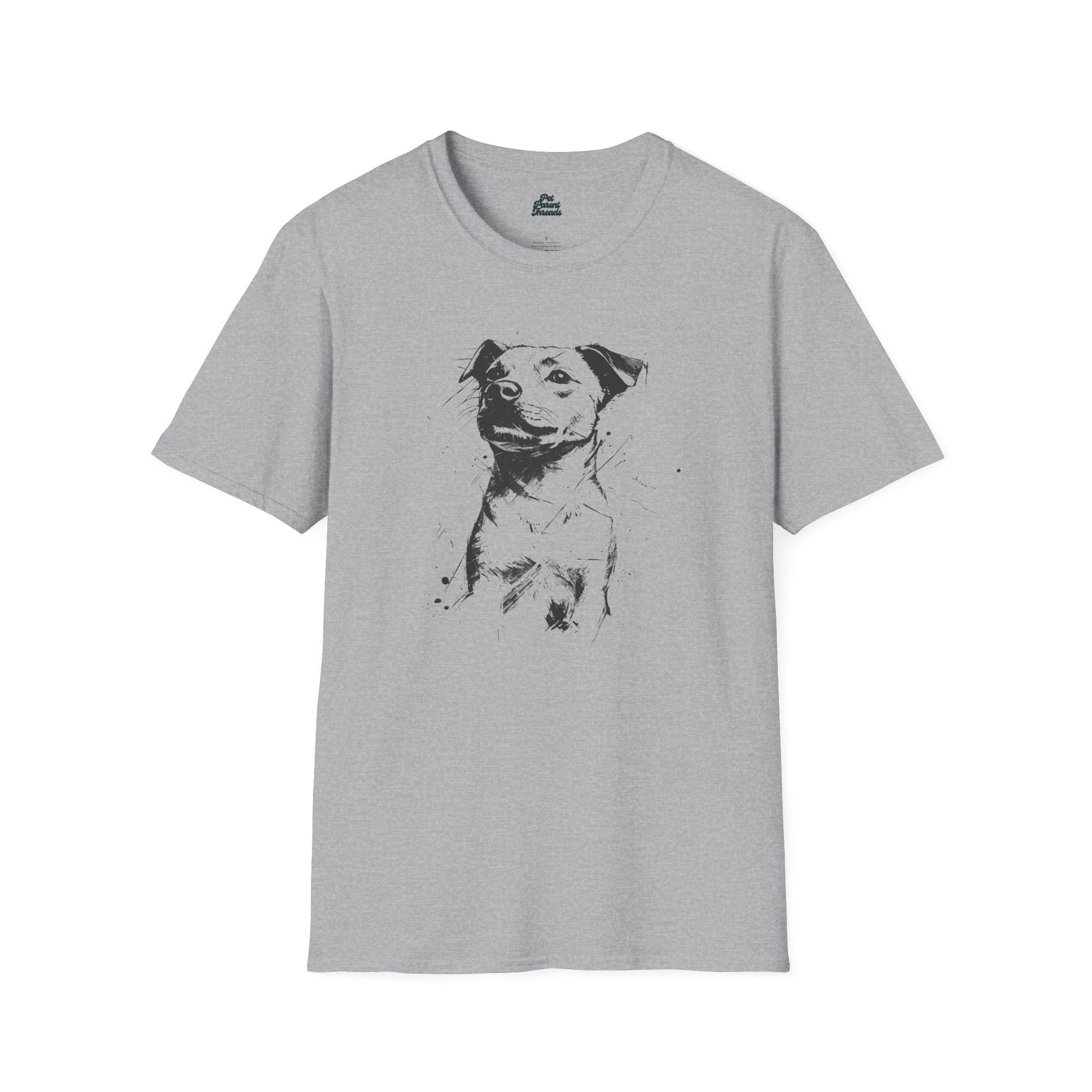 Abstract Pitbull Sketch Graphic Tee - Pet Parent Threads