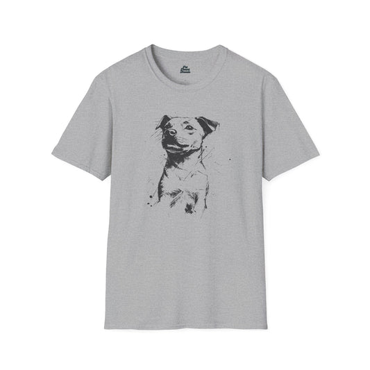 Abstract Pitbull Sketch Graphic Tee - Pet Parent Threads