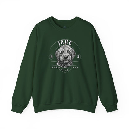 Custom “Doggo of the Year” Personalized Pet Portrait Sweatshirt - Pet Parent Threads