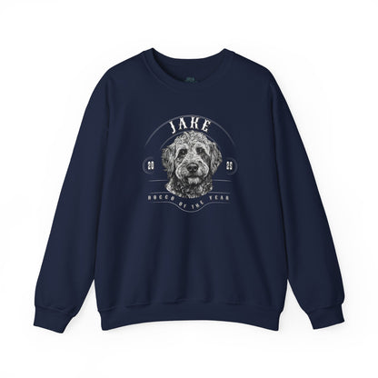Custom “Doggo of the Year” Personalized Pet Portrait Sweatshirt - Pet Parent Threads