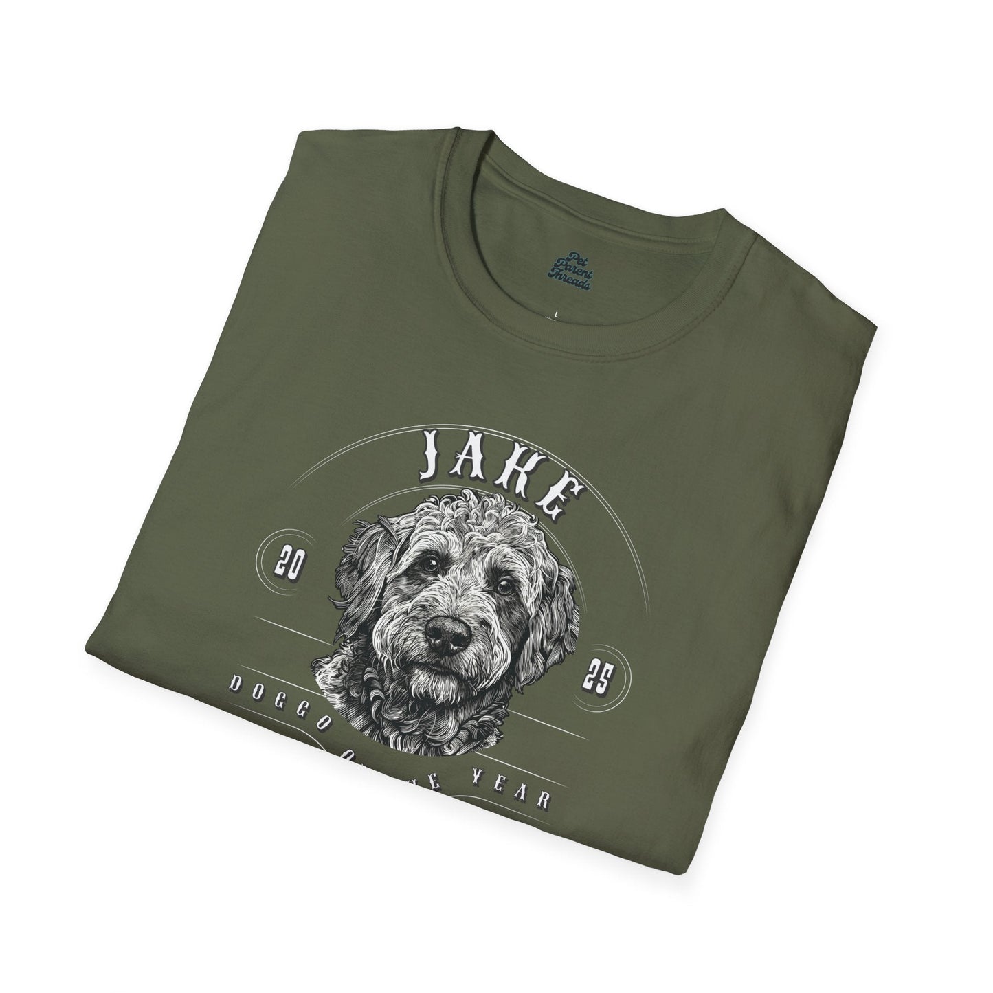 Custom “Doggo of the Year” Personalized Pet Portrait Tee - Pet Parent Threads