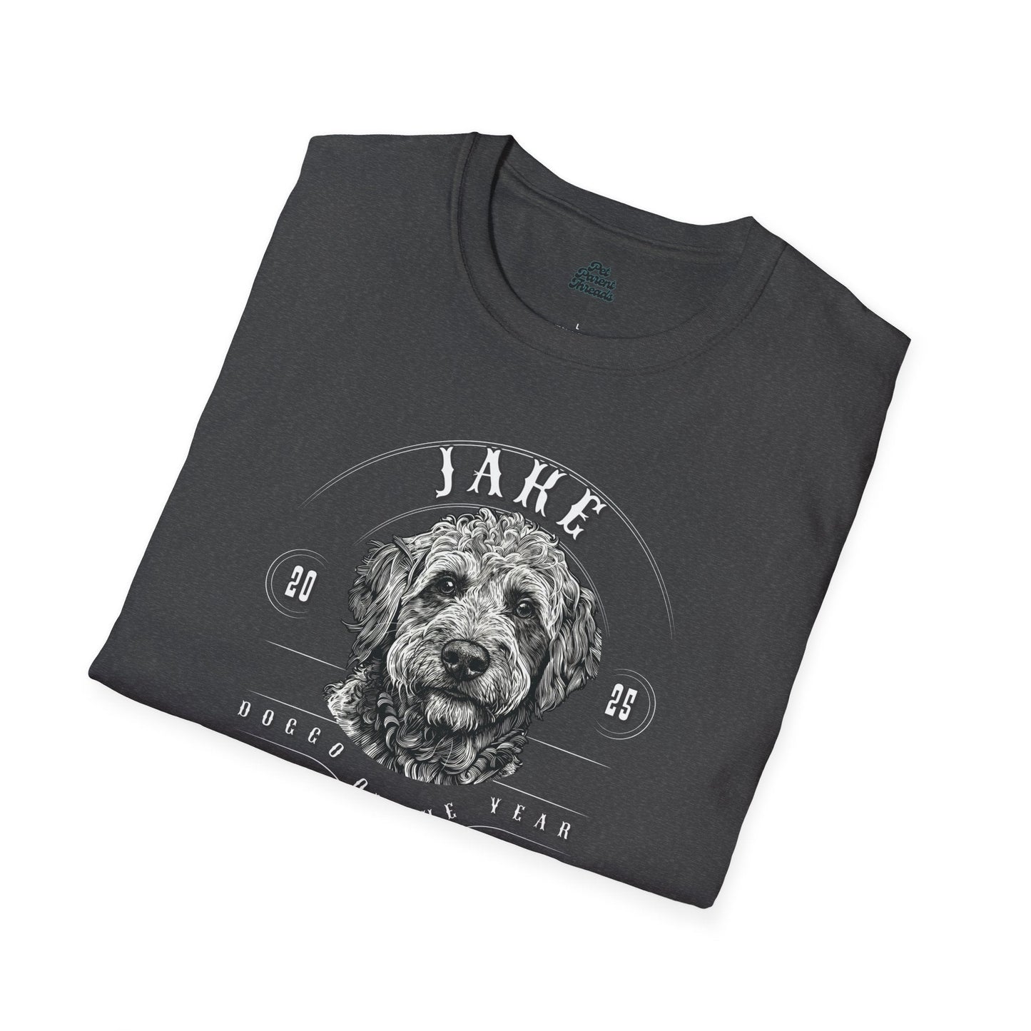 Custom “Doggo of the Year” Personalized Pet Portrait Tee - Pet Parent Threads