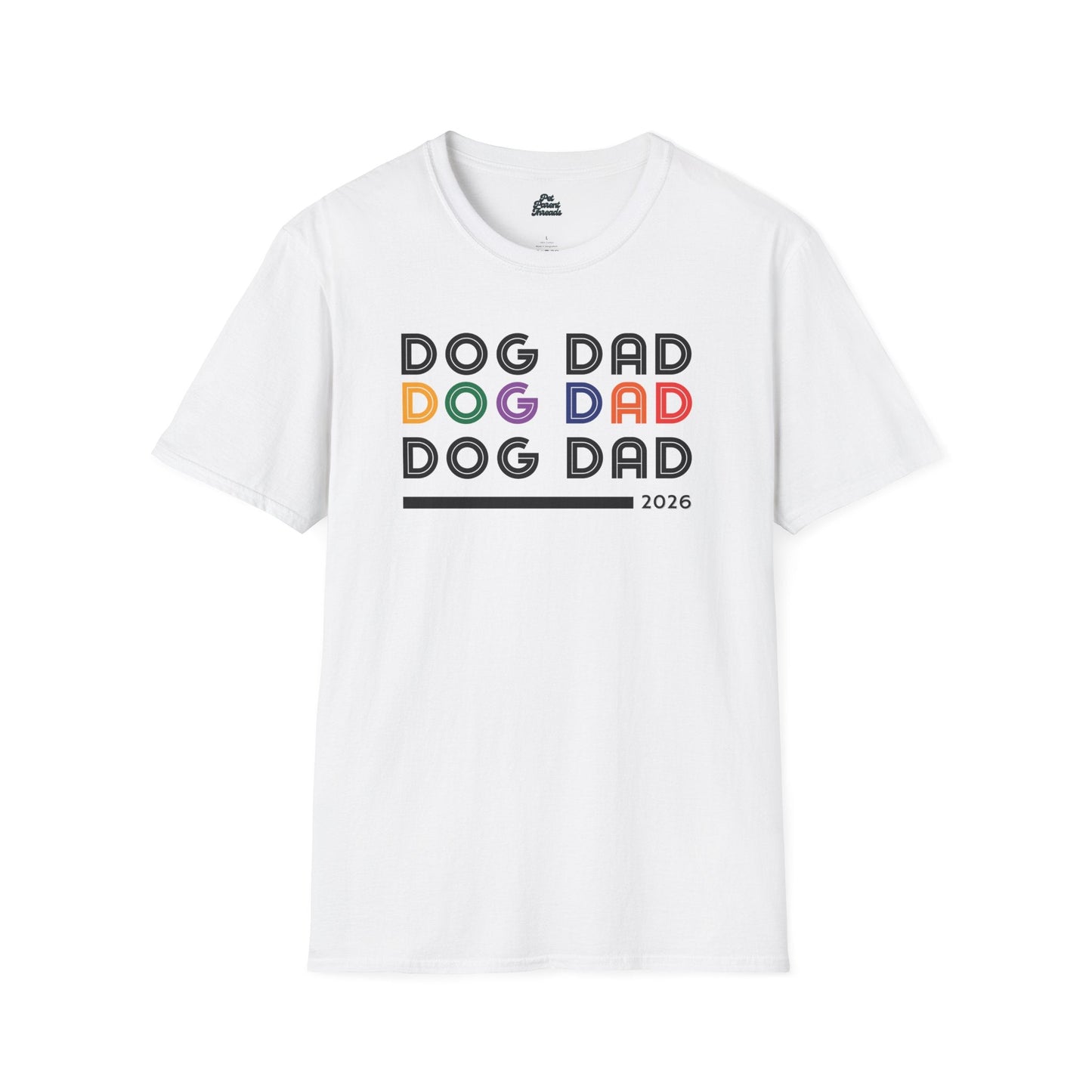 "Dog Dad" Retro Minimalist Tee - Pet Parent Threads