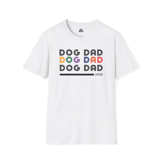 "Dog Dad" Retro Minimalist Tee - Pet Parent Threads
