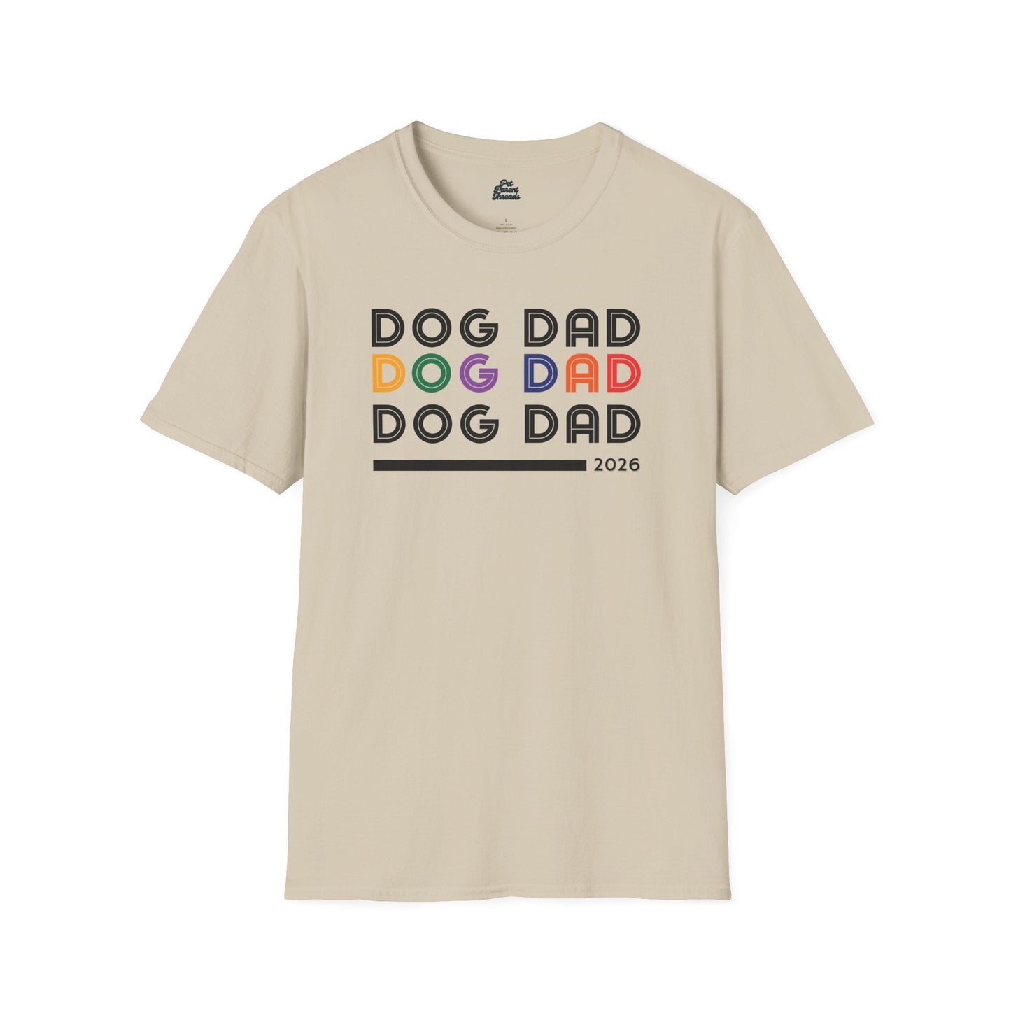 "Dog Dad" Retro Minimalist Tee - Pet Parent Threads