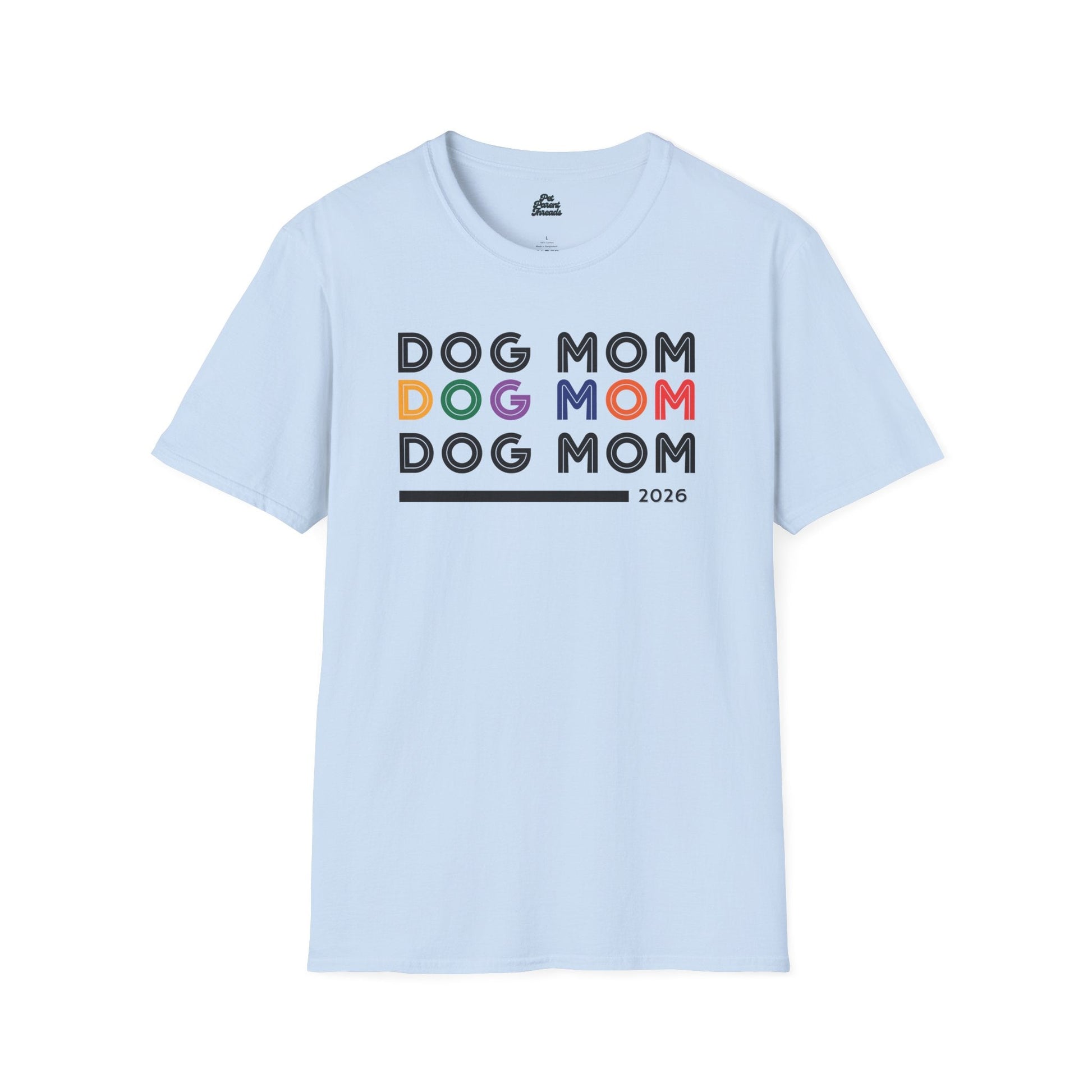 "Dog Mom" Retro Minimalist Tee - Pet Parent Threads