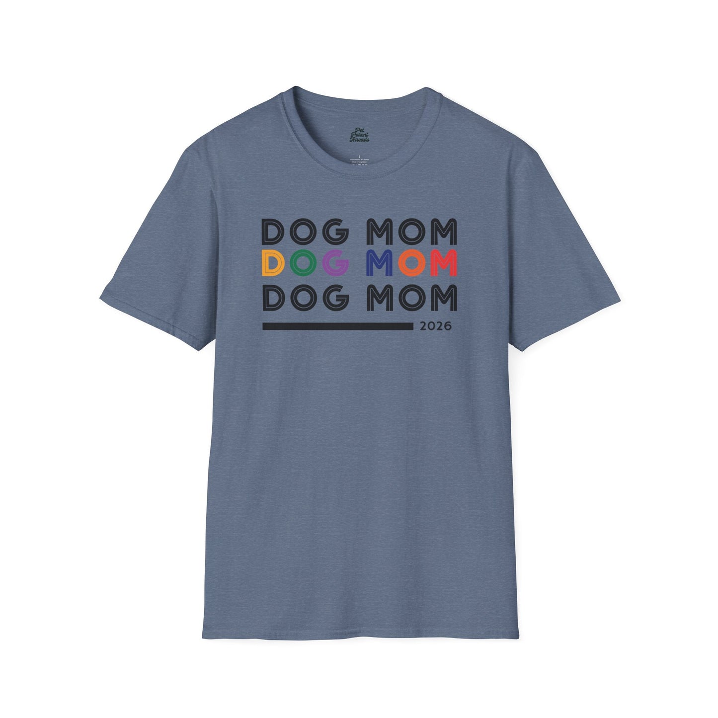 "Dog Mom" Retro Minimalist Tee - Pet Parent Threads