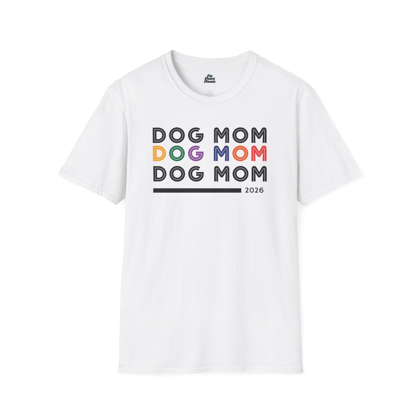"Dog Mom" Retro Minimalist Tee - Pet Parent Threads
