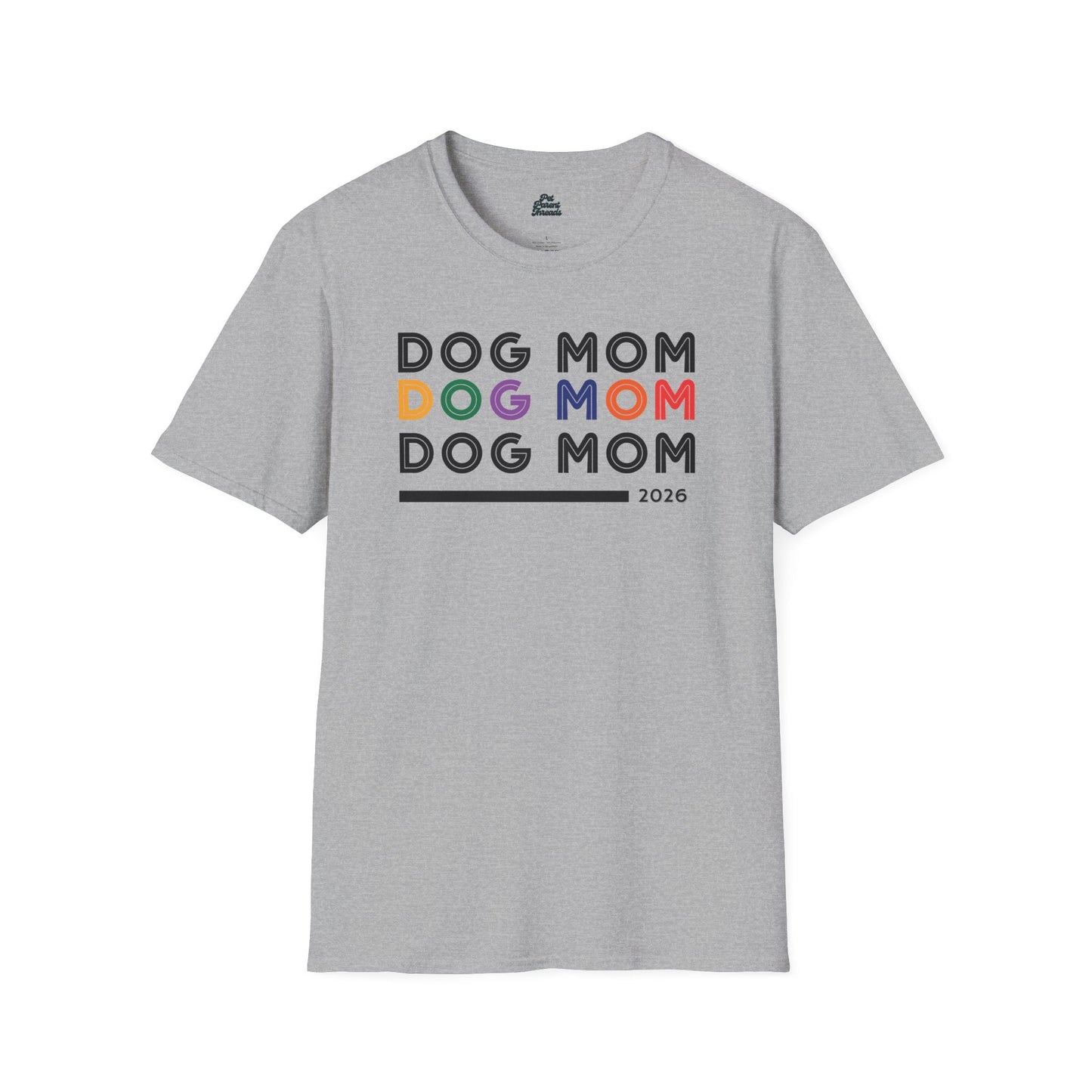 "Dog Mom" Retro Minimalist Tee - Pet Parent Threads