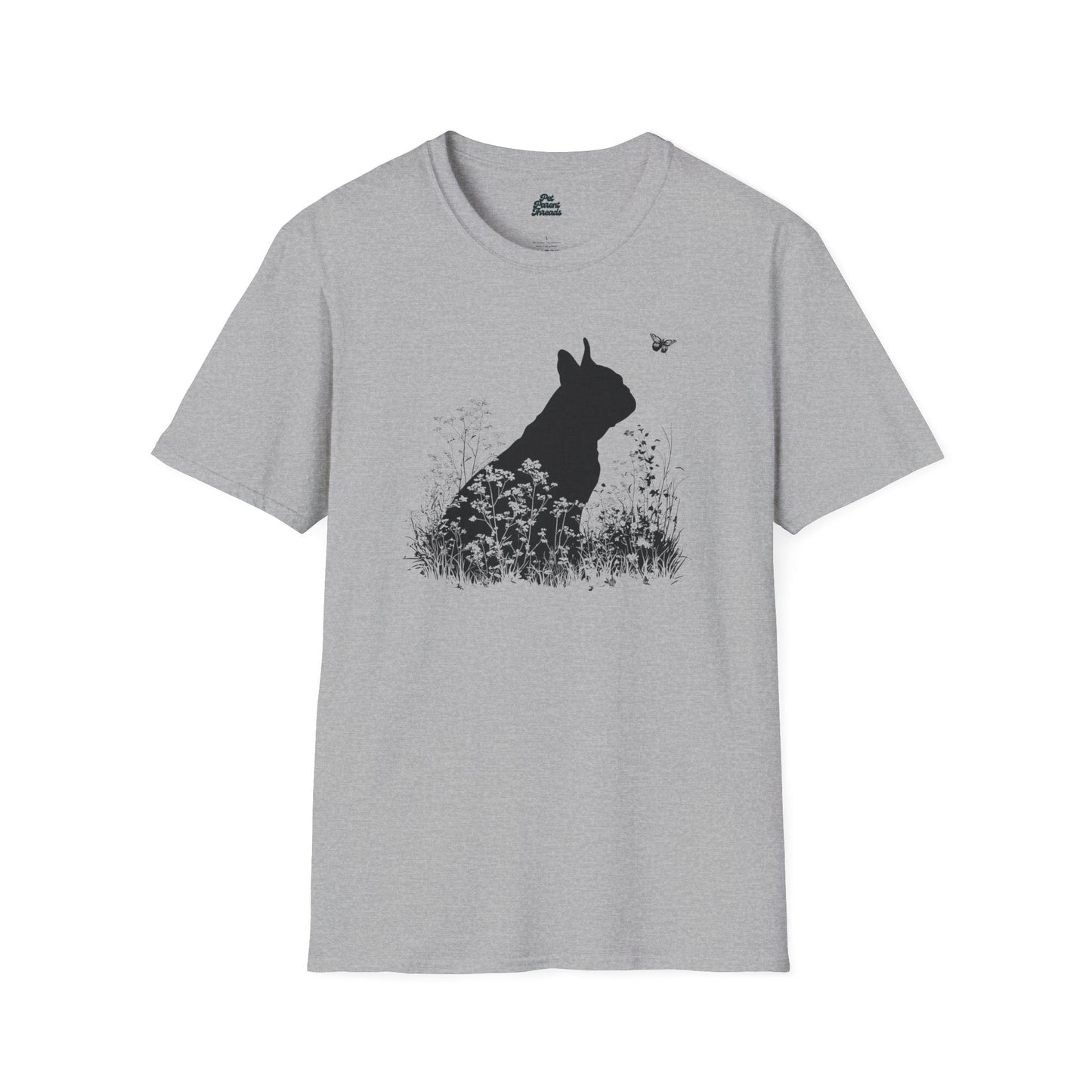Frenchie Butterfly Silhouette Tee - Pet Parent Threads
