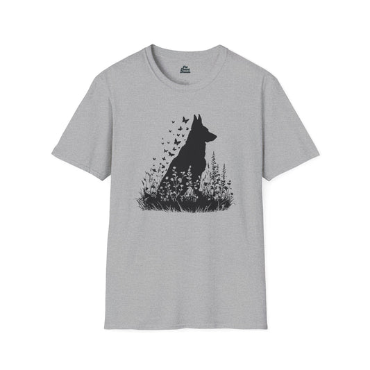 German Shepherd Butterfly Silhouette Tee - Pet Parent Threads