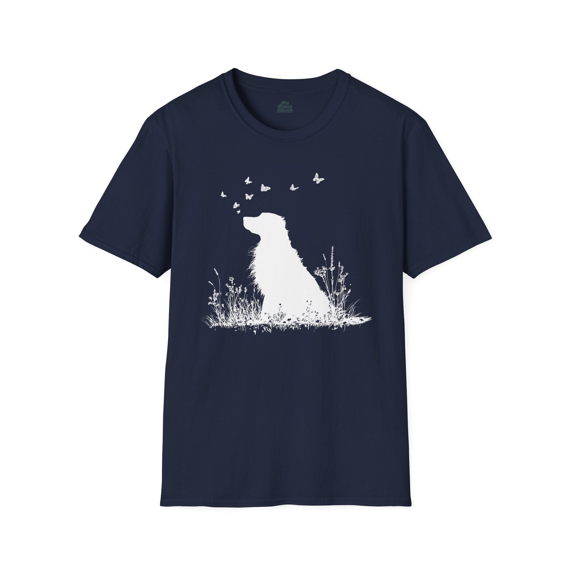 Golden Retriever Butterfly Silhouette Tee - Pet Parent Threads