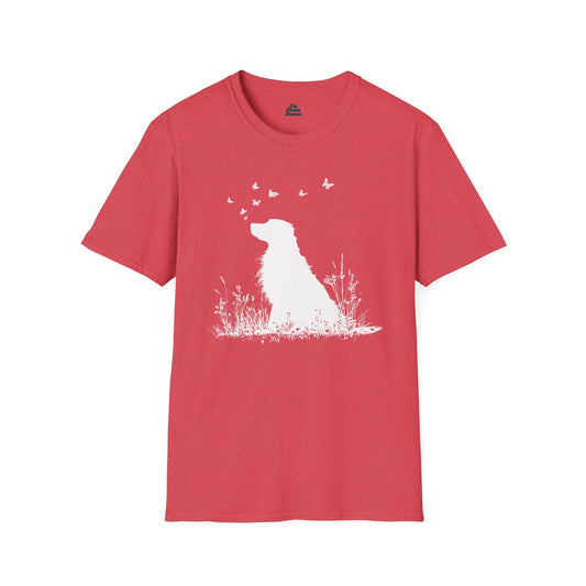 Golden Retriever Butterfly Silhouette Tee - Pet Parent Threads