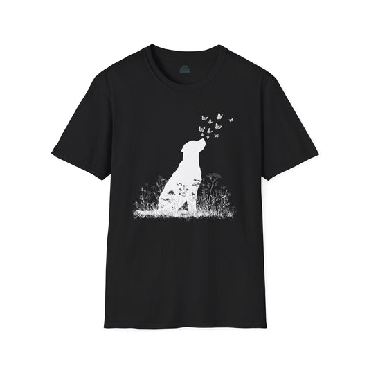 Labrador Retriever Butterfly Silhouette Tee - Pet Parent Threads