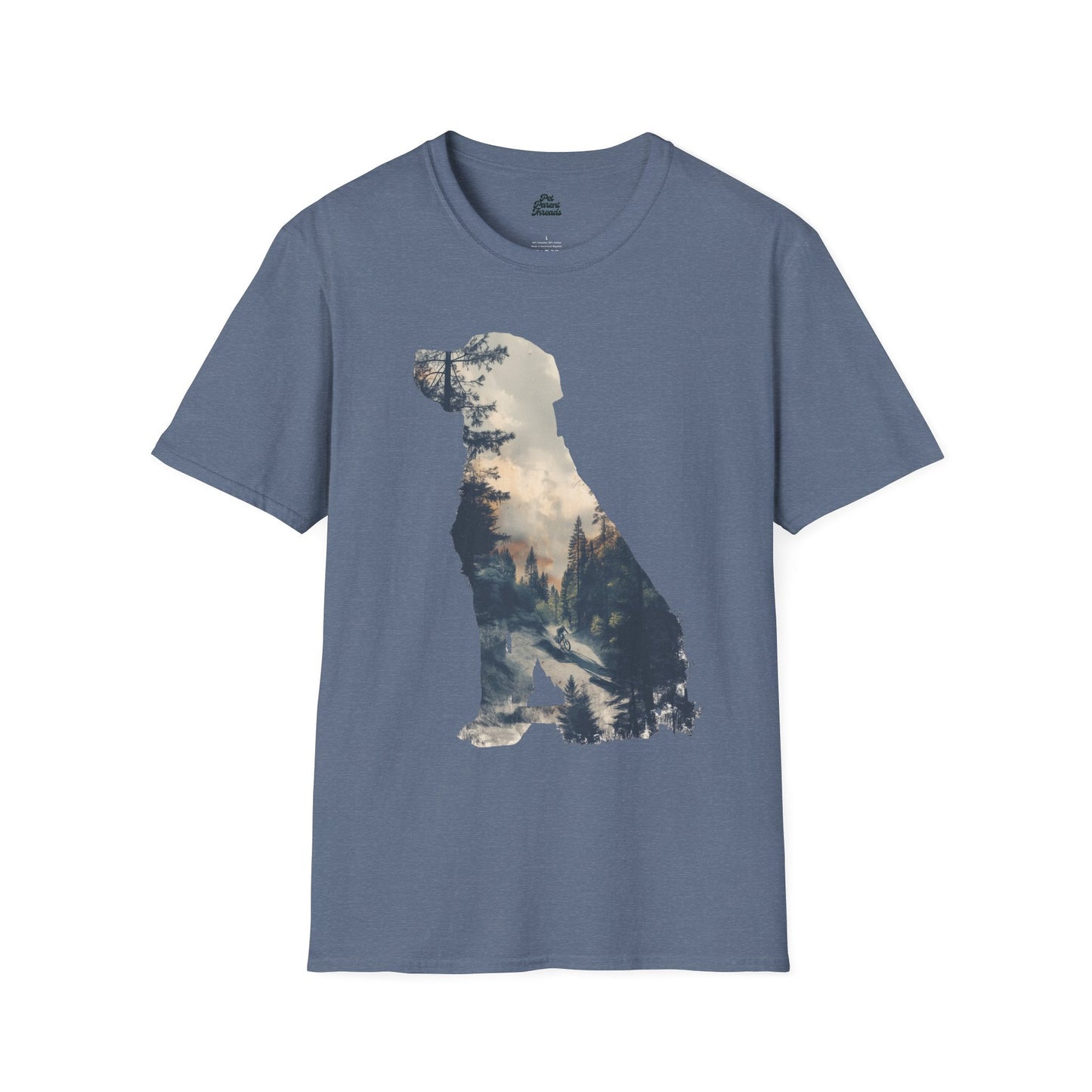 Mountain Bike Adventure: Lab Silhouette Tee 🚵‍♂️🐕 - Pet Parent Threads