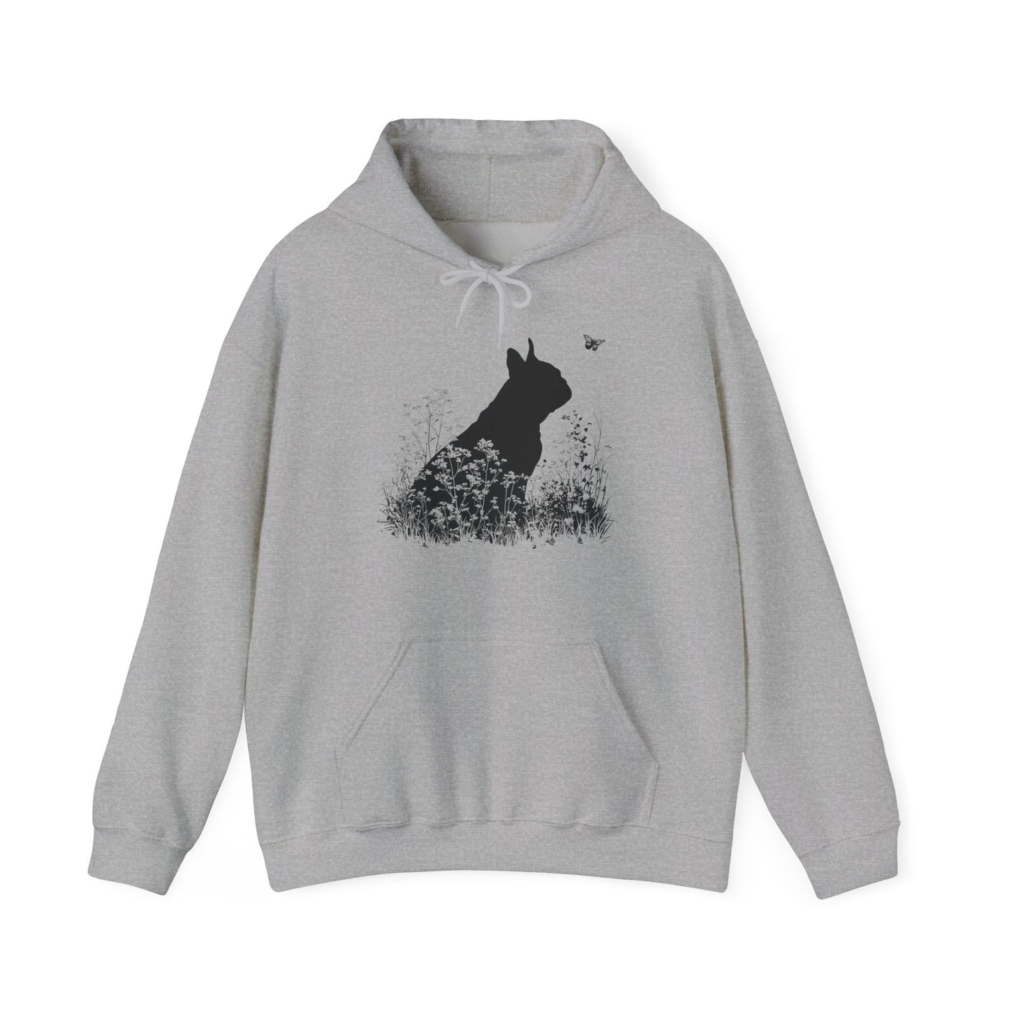 New! French Bulldog Silhouette Hoodie - Pet Parent Threads