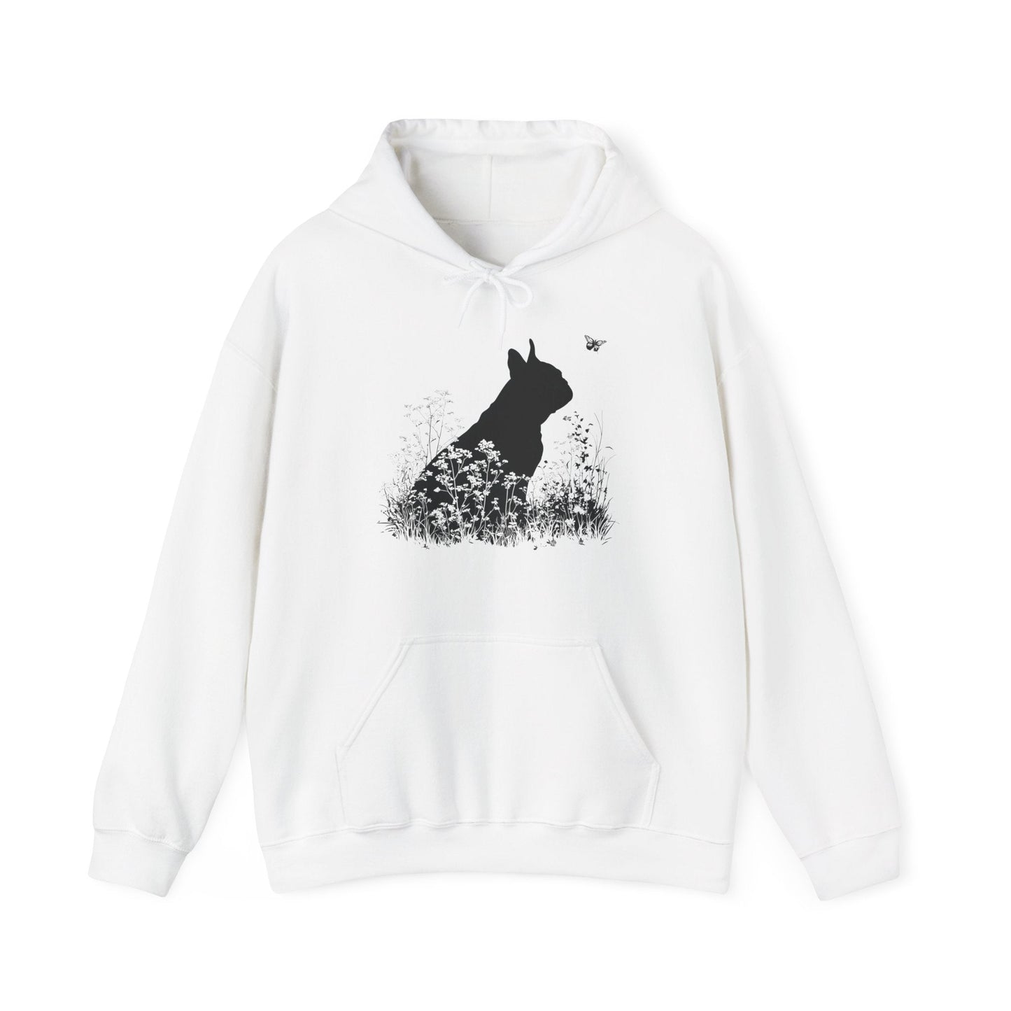 New! French Bulldog Silhouette Hoodie - Pet Parent Threads