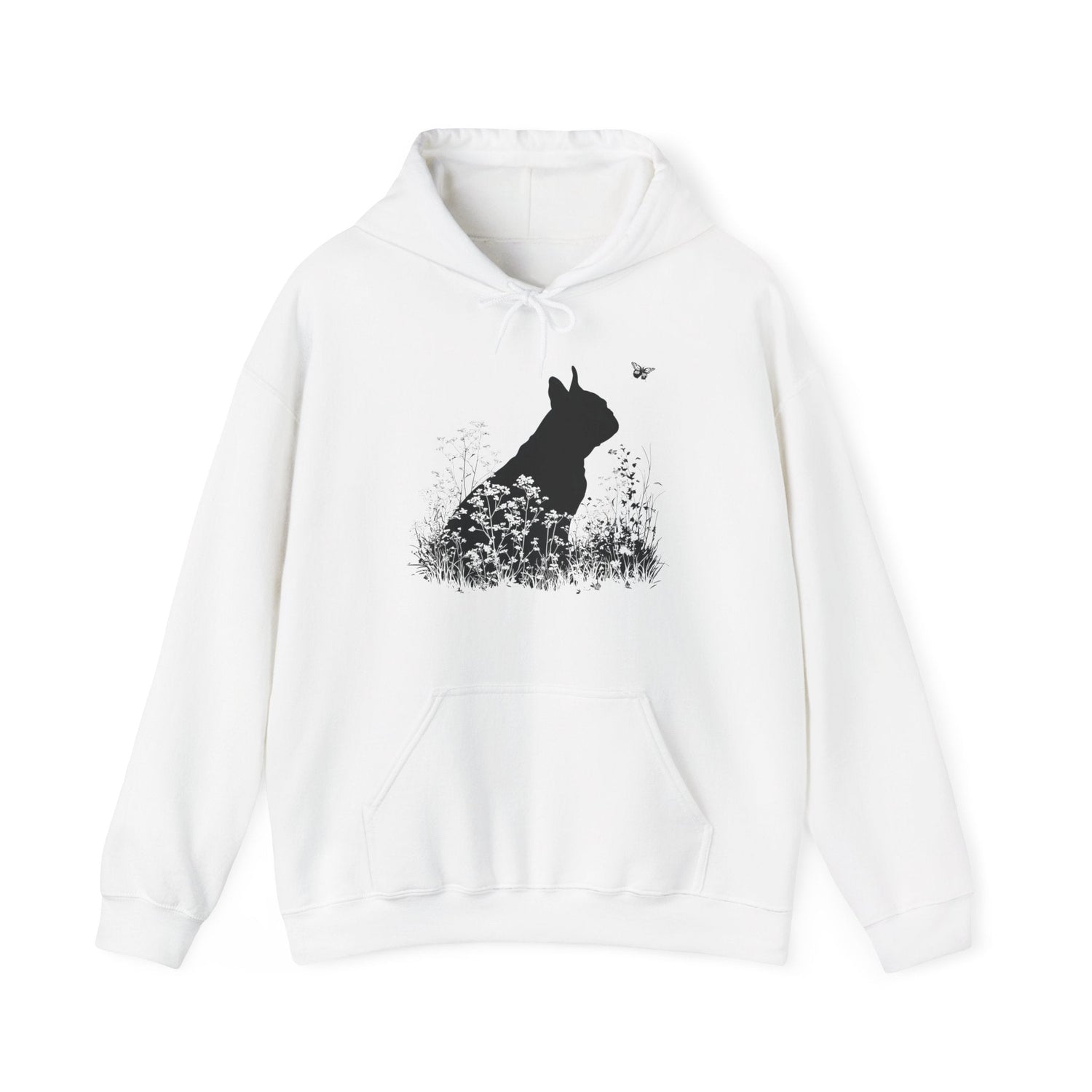 New! French Bulldog Silhouette Hoodie - Pet Parent Threads