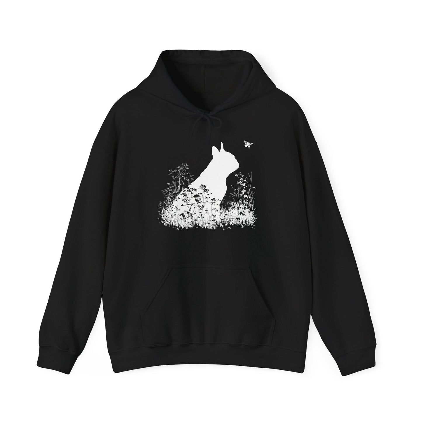 New! French Bulldog Silhouette Hoodie - Pet Parent Threads