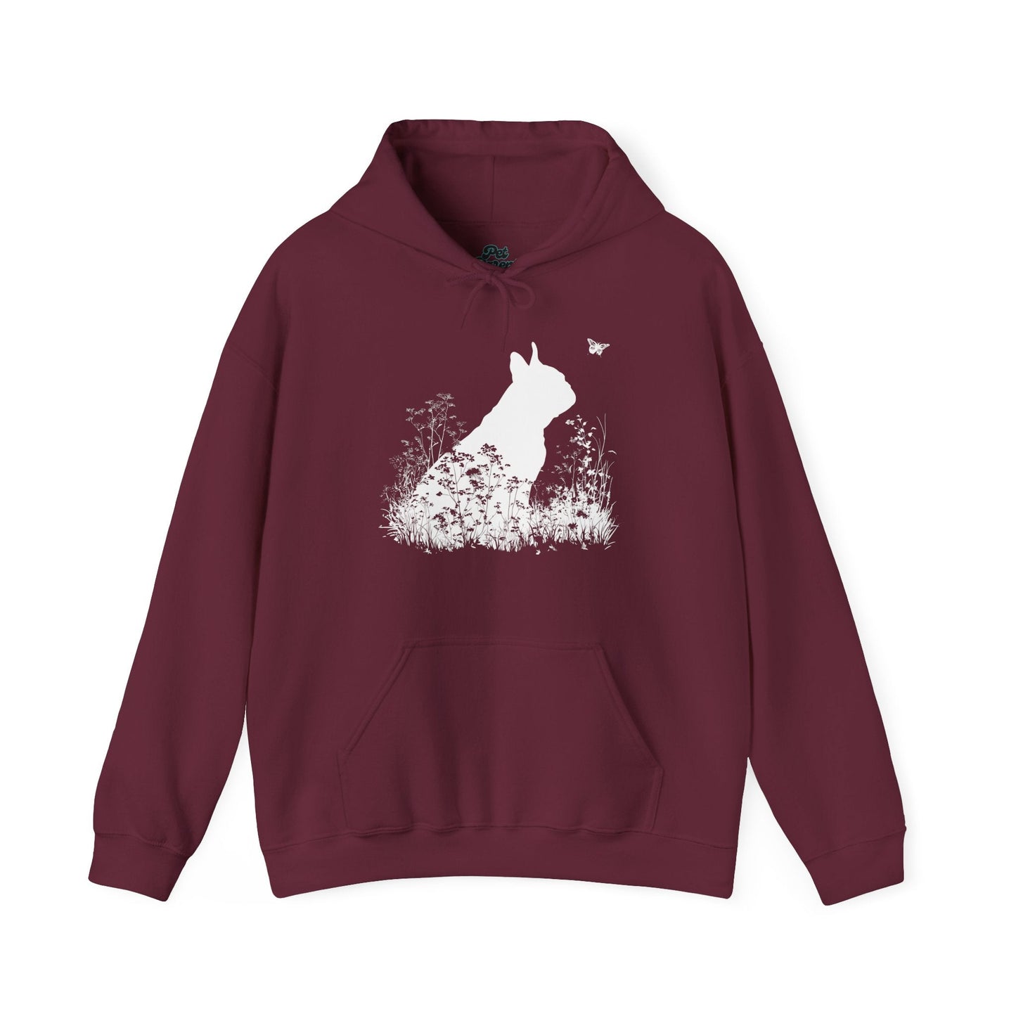 New! French Bulldog Silhouette Hoodie - Pet Parent Threads