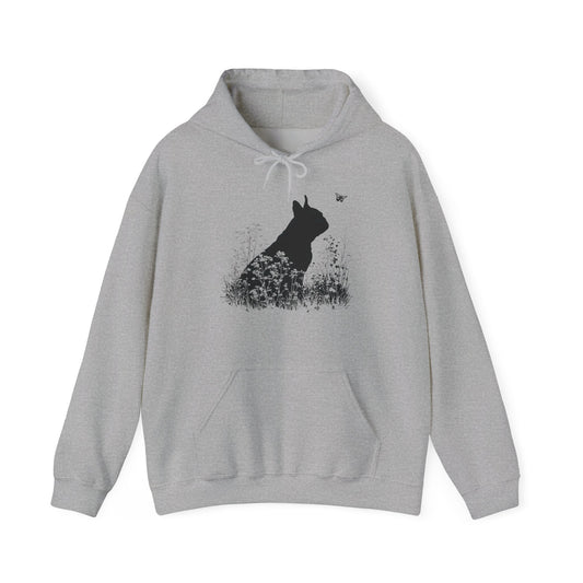 New! French Bulldog Silhouette Hoodie - Pet Parent Threads