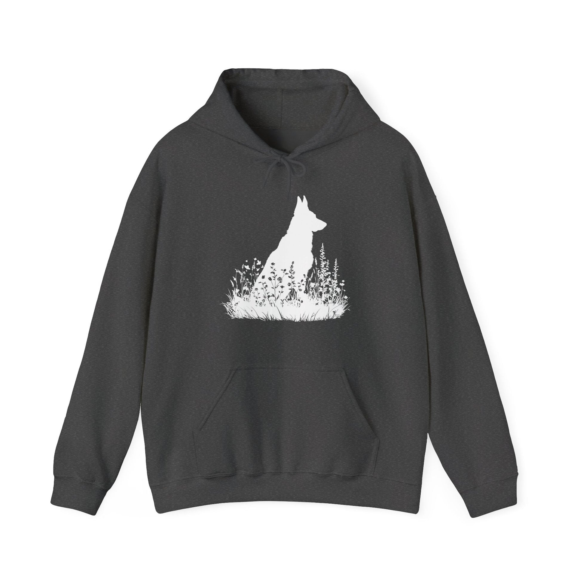 New! German Shepherd Silhouette Hoodie - Pet Parent Threads