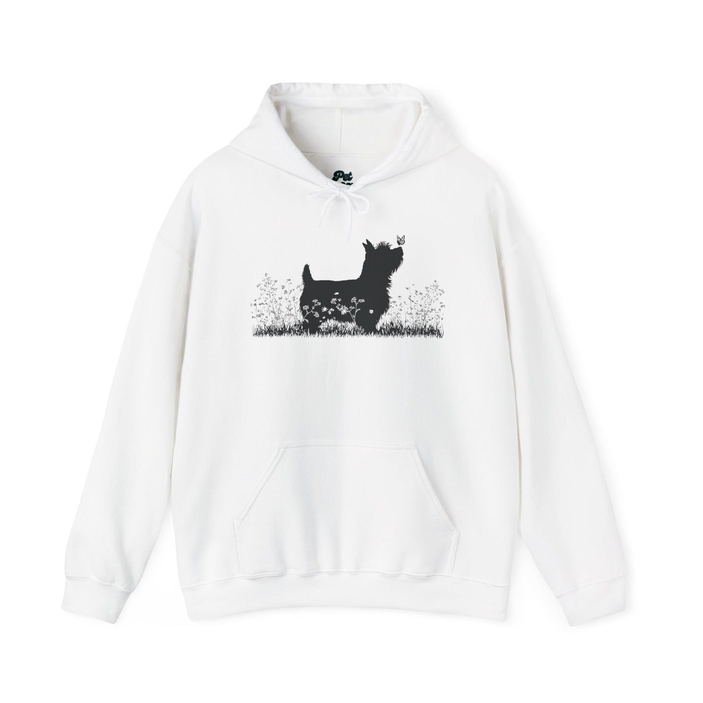 New! Yorkie Silhouette Hoodie - Pet Parent Threads