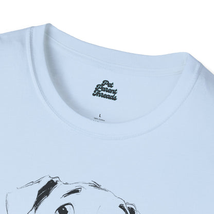 Playful Pitbull Sketch Graphic Tee - Pet Parent Threads