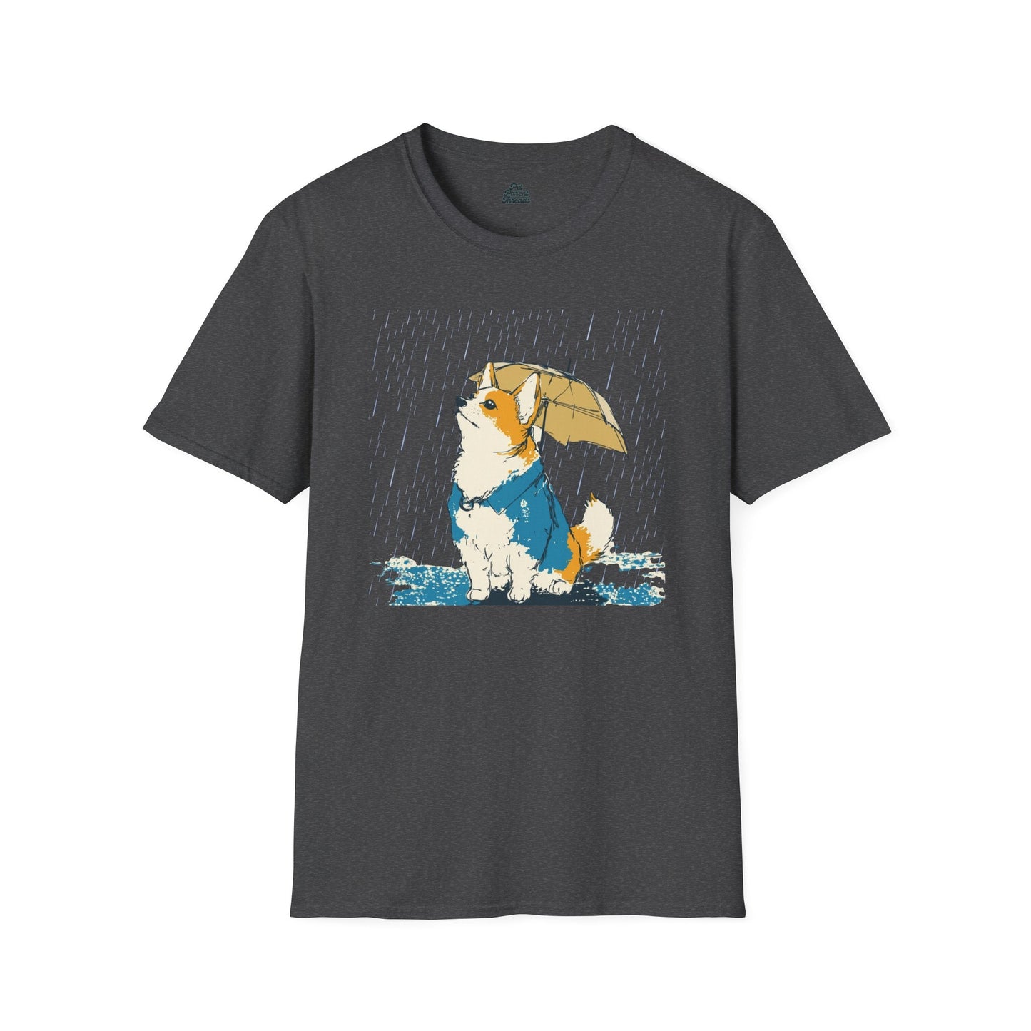 Rainy Day Corgi Graphic Tee - Pet Parent Threads