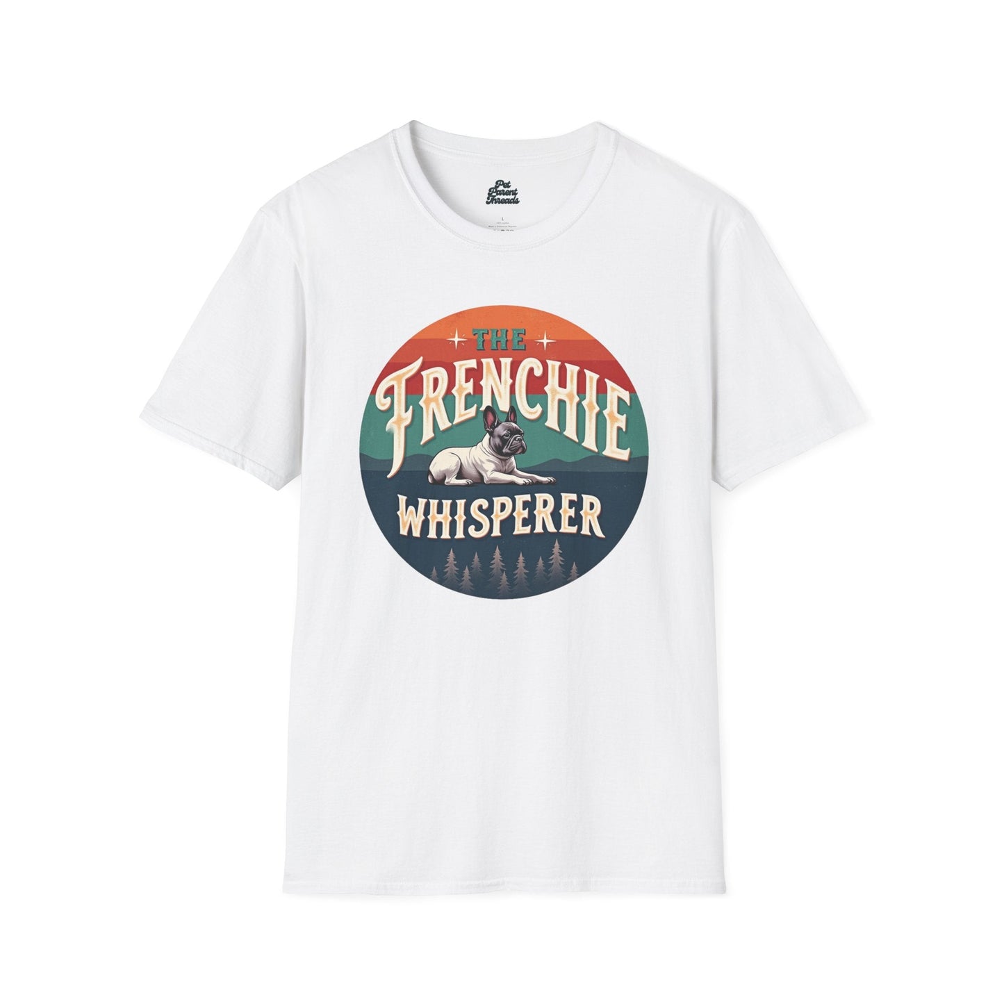 "The Frenchie Whisperer" Vintage Graphic Tee White