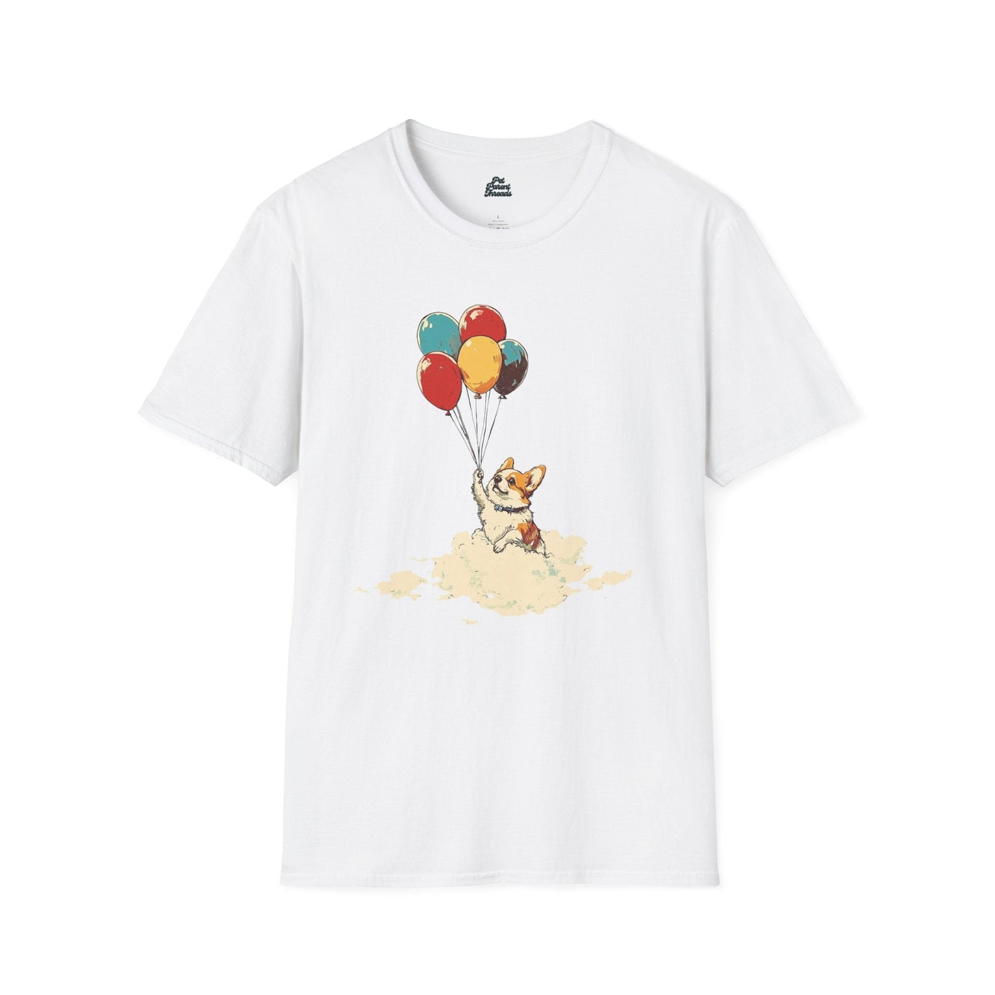 Up Up and Away Corgi Graphic Tee - Pet Parent Threads