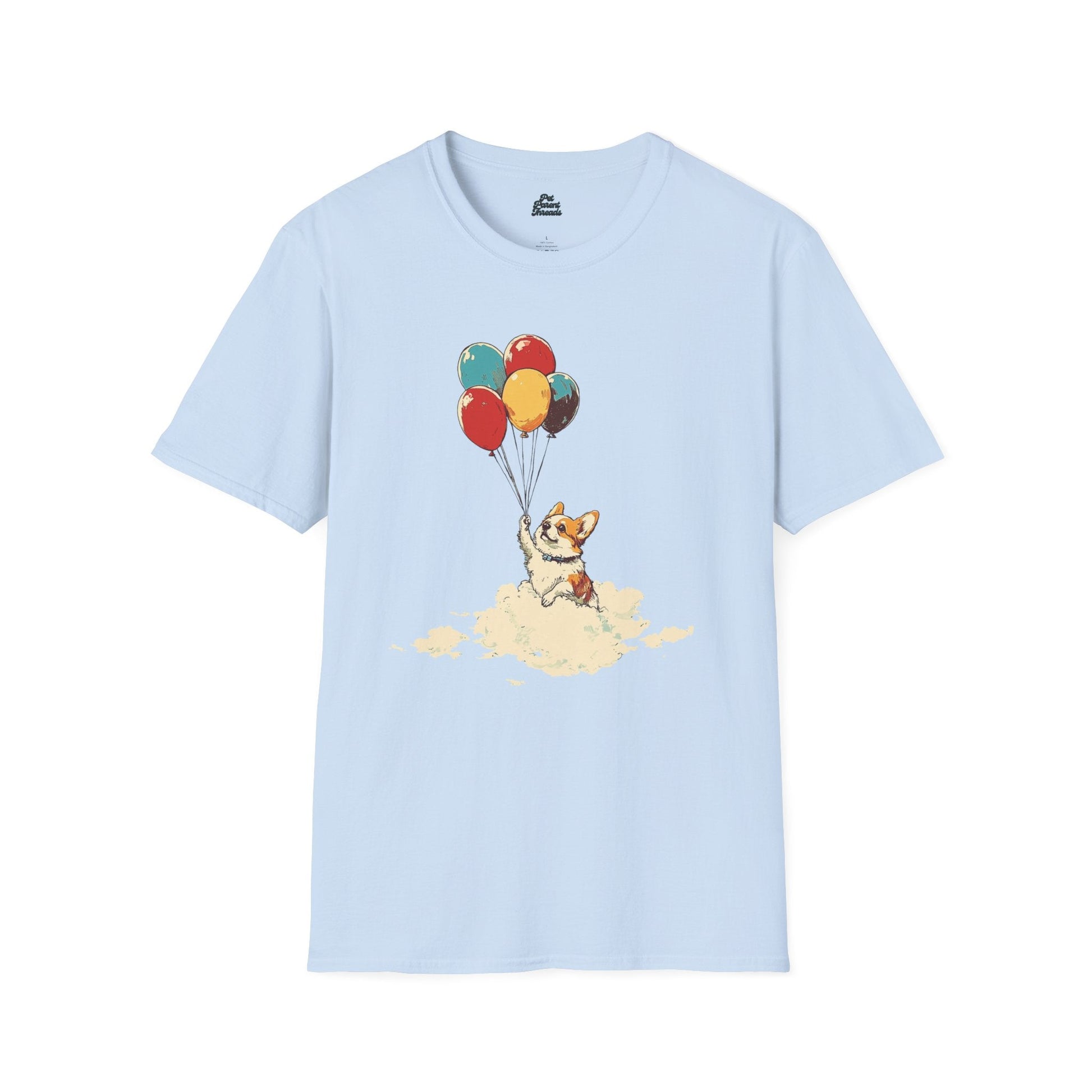 Up Up and Away Corgi Graphic Tee - Pet Parent Threads